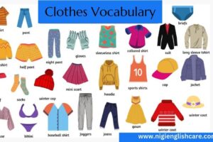 clothes vocabulary